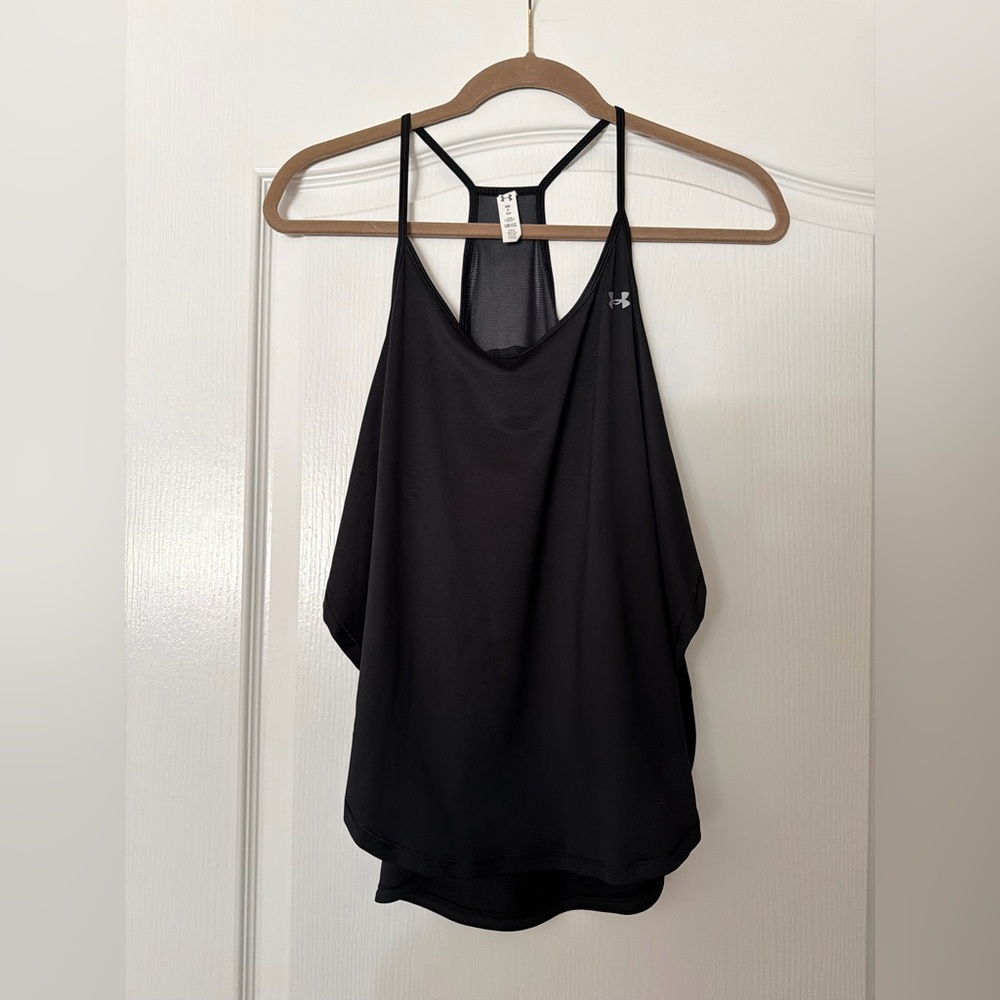 Under Armour Size Small Black Tank Top -
Flowy In Back